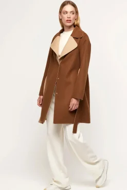 Beige cashmere coat