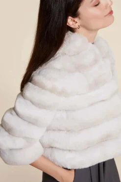 Beige chinchilla jacket