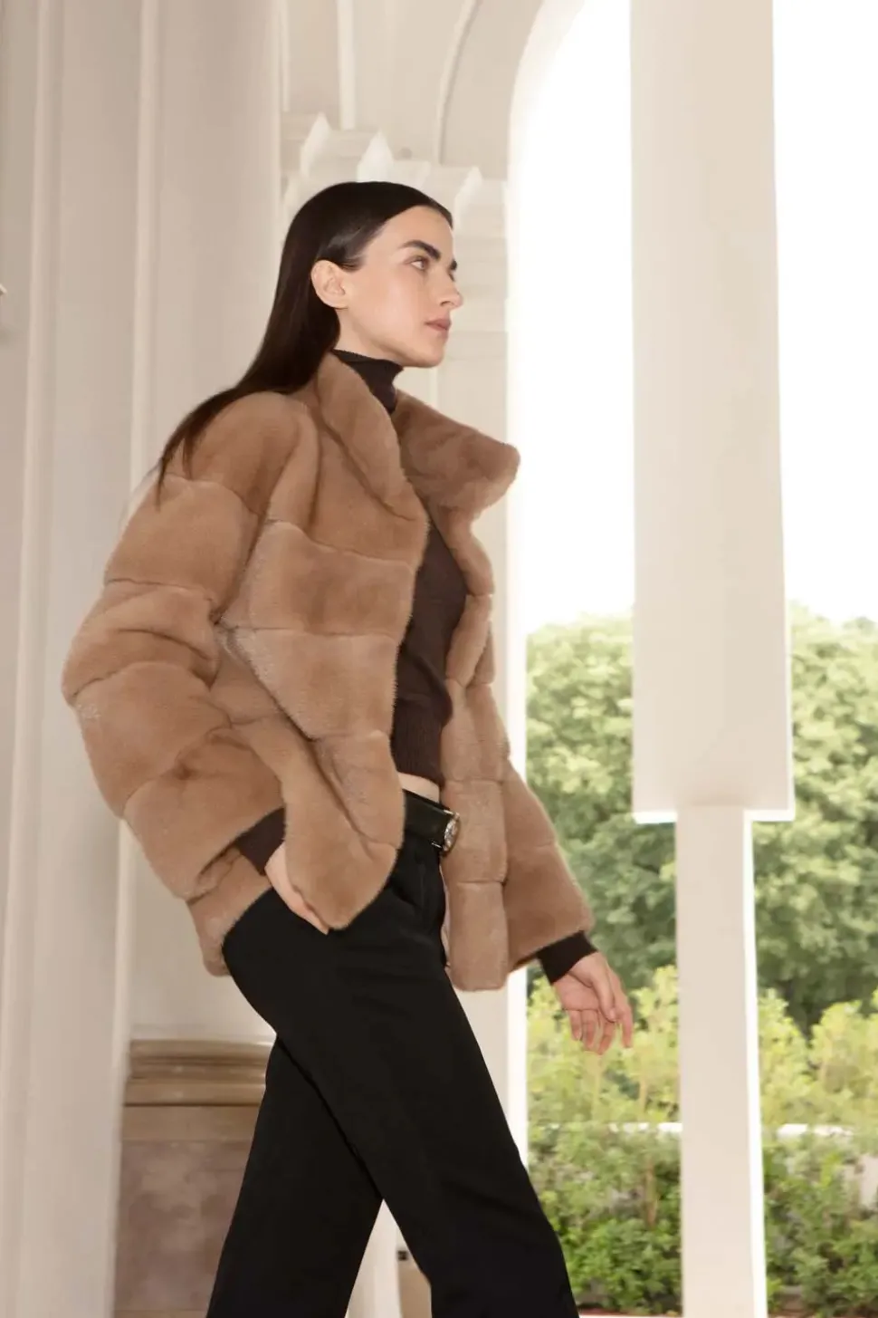 Beige mink