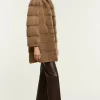 Beige mink coat
