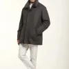 Brown coat with mink