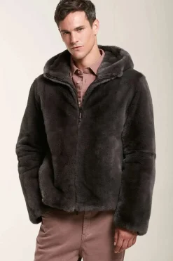 Brown fur jacket