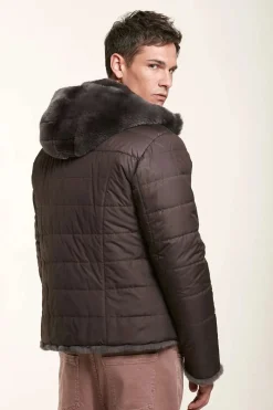 Brown fur jacket