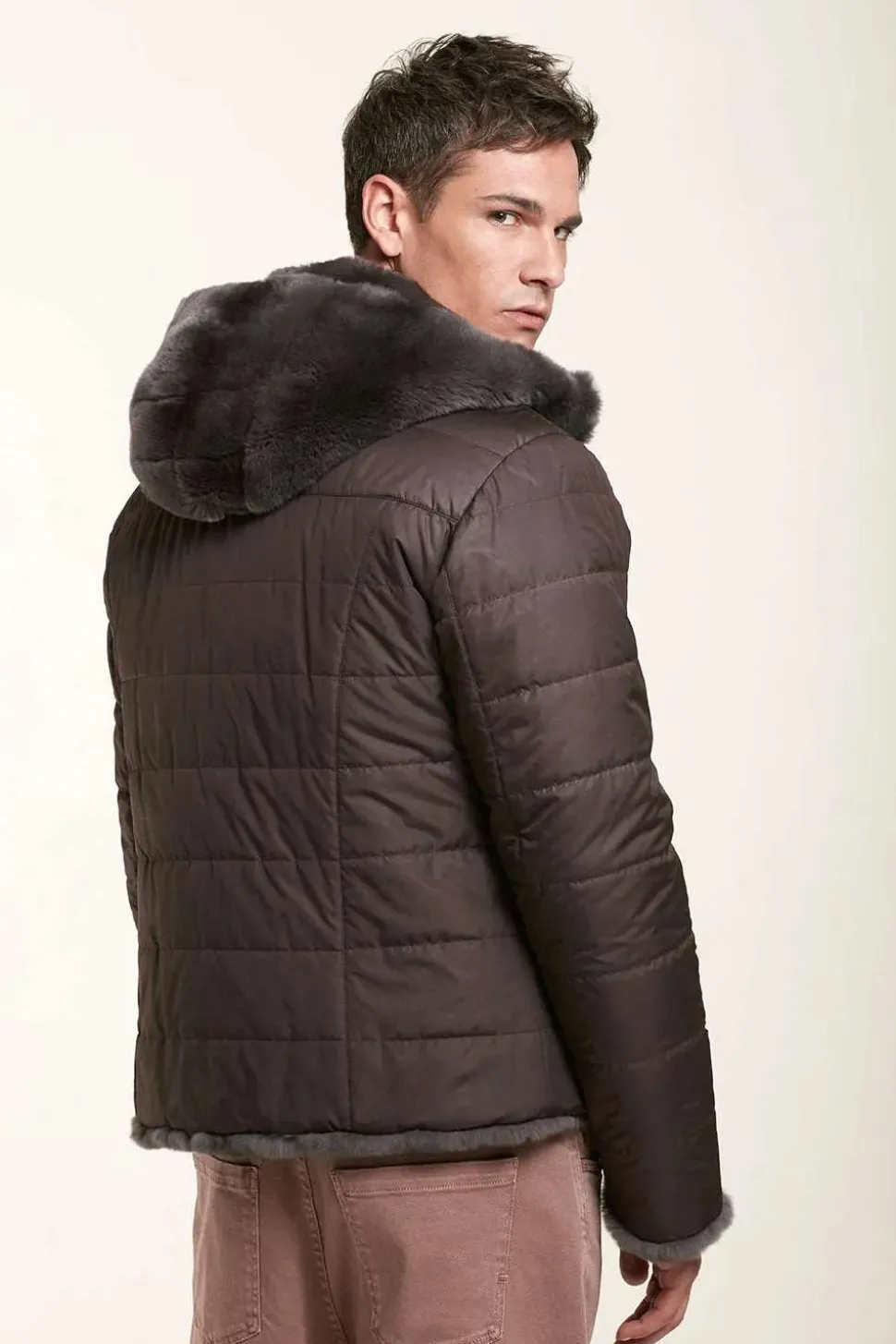 Brown fur jacket