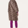 Brown mink fur coat