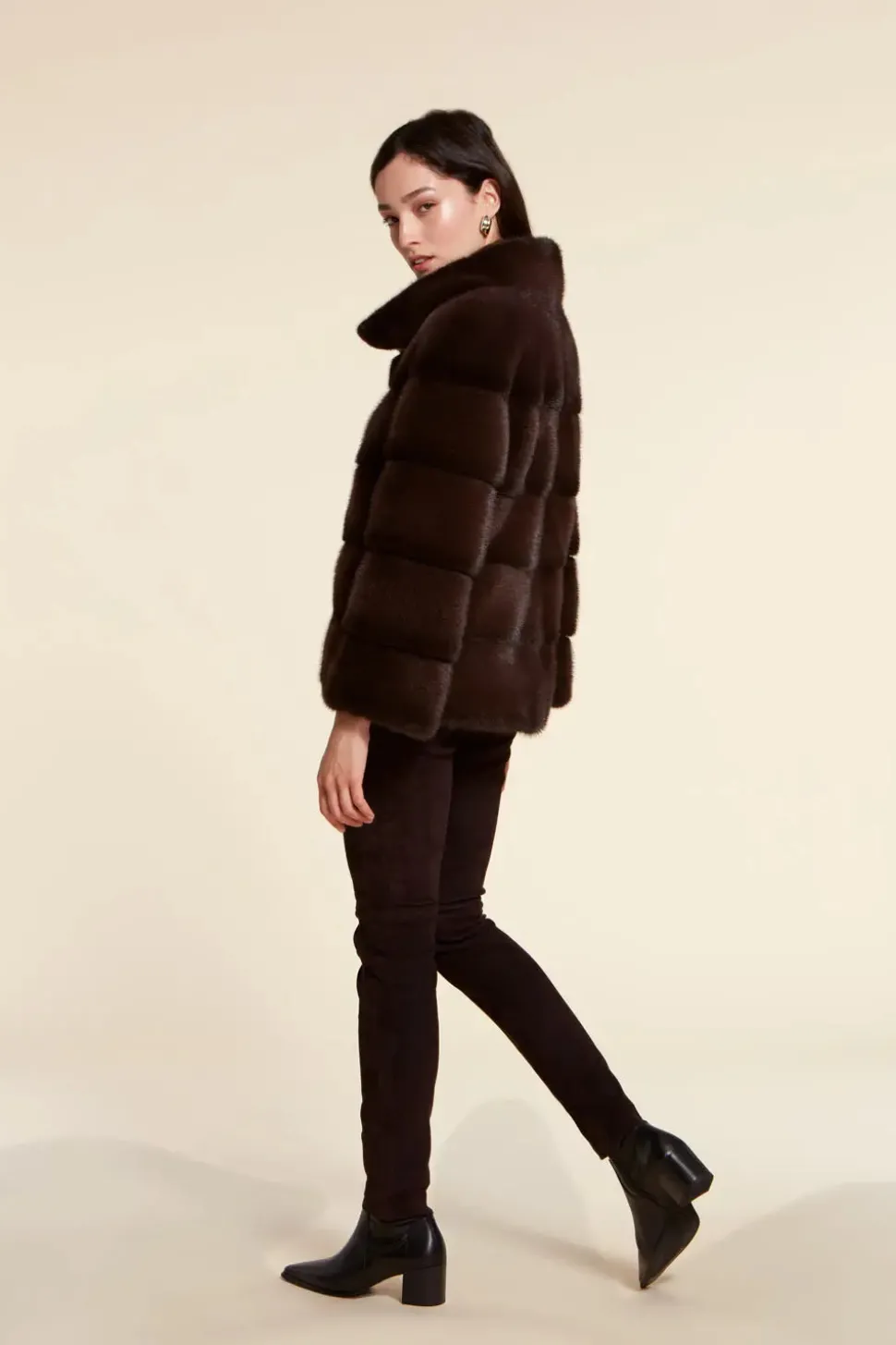 Brown mink jacket