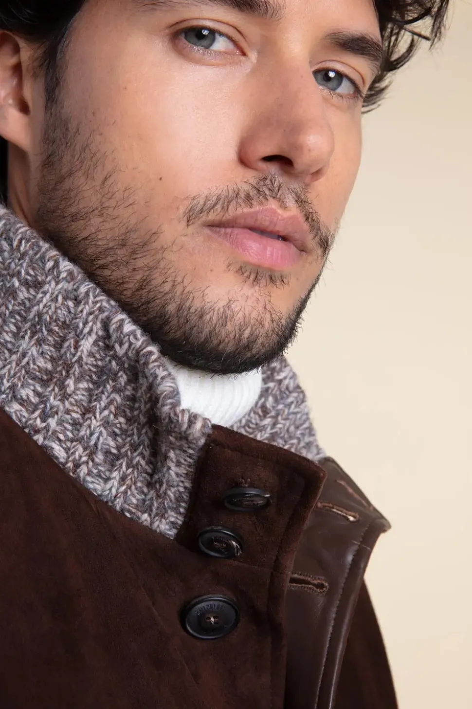 Brown suede jacket mens