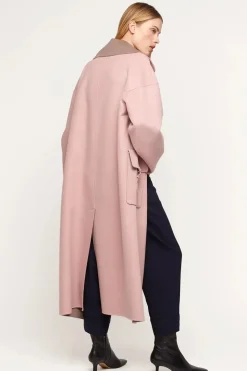 Cashmere coat double faced