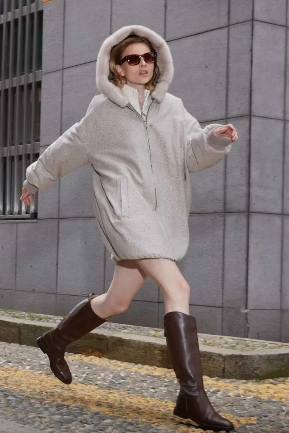 Cashmere winter jacket