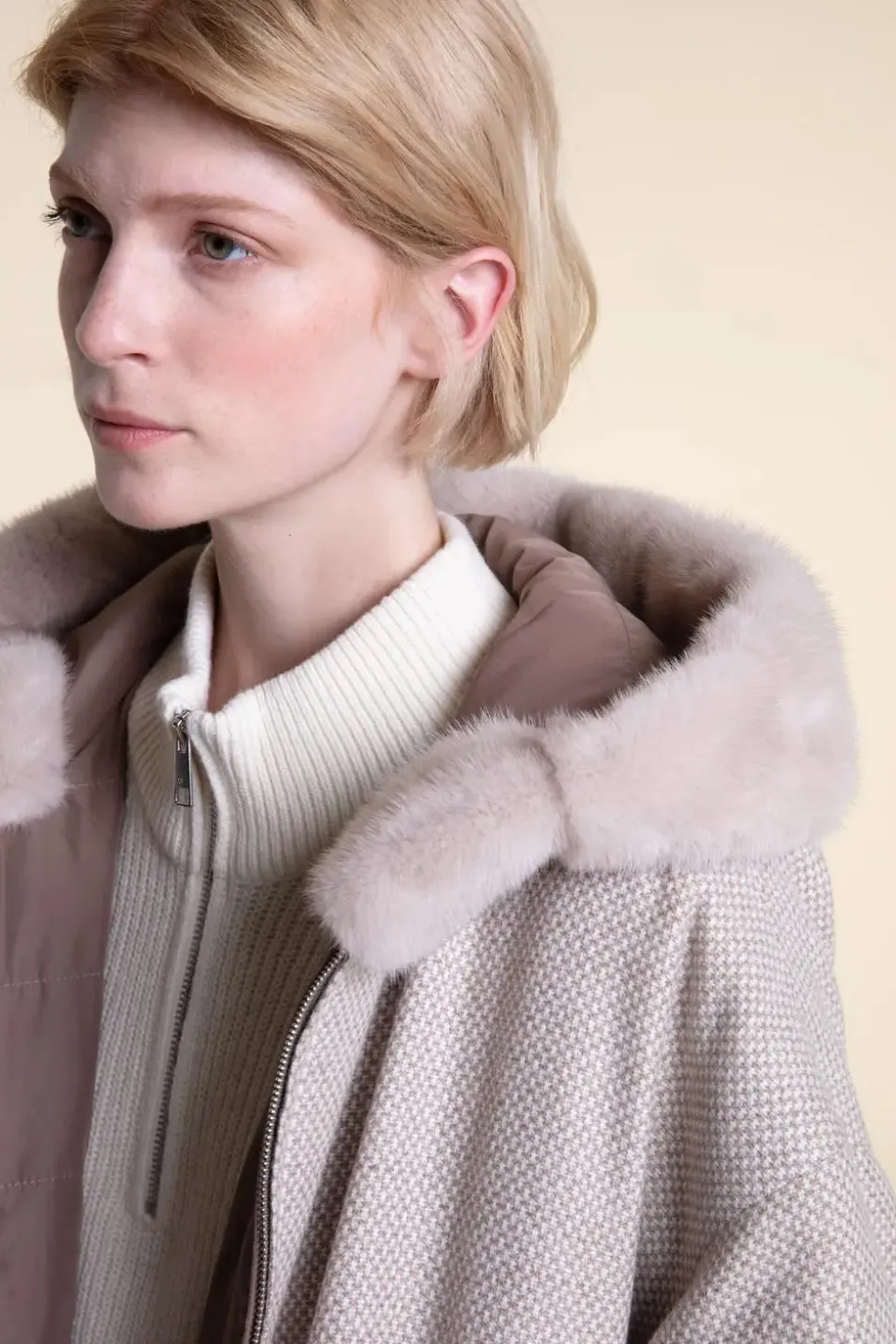 Cashmere winter jacket