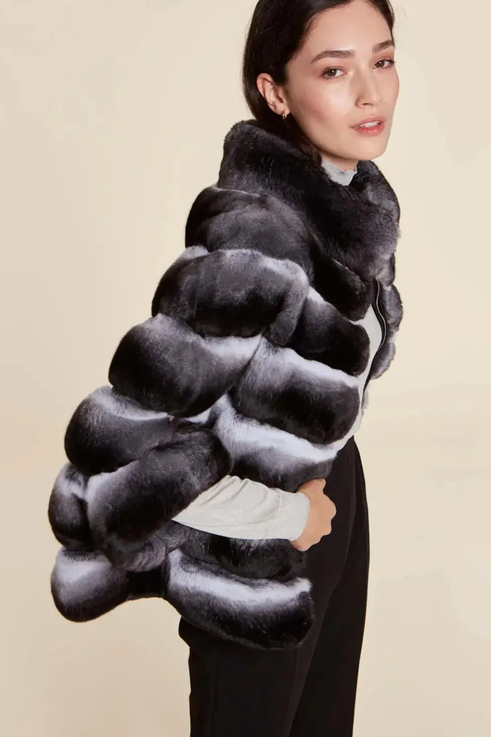 Chinchilla fur jacket
