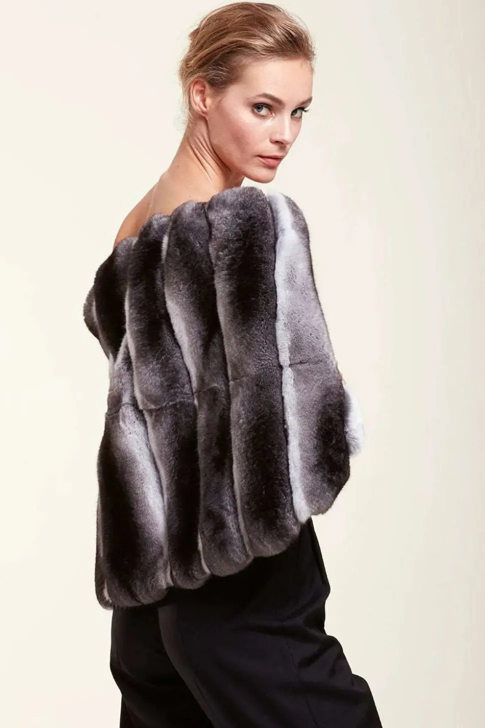 Chinchilla fur shawl