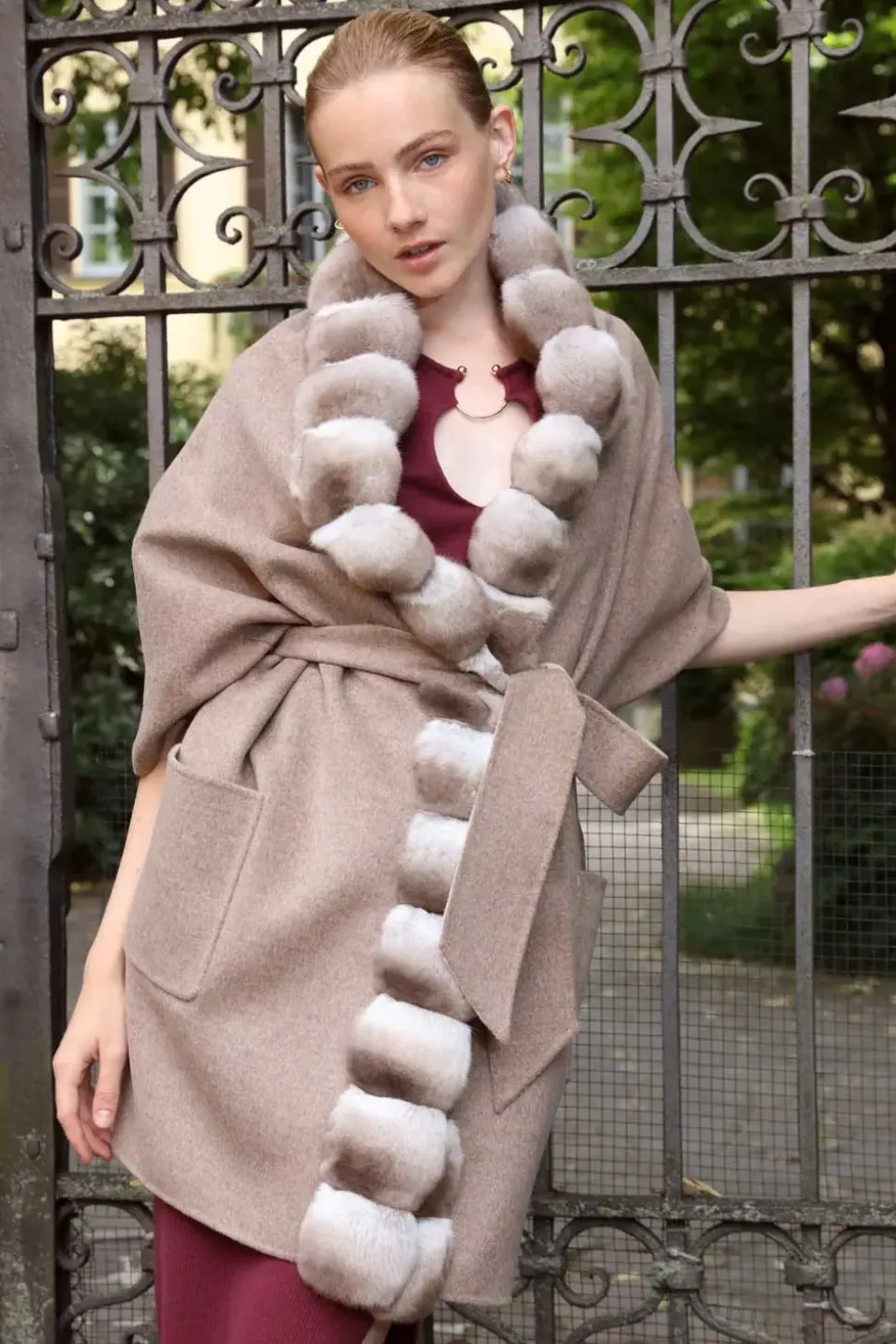 Chinchilla shawl
