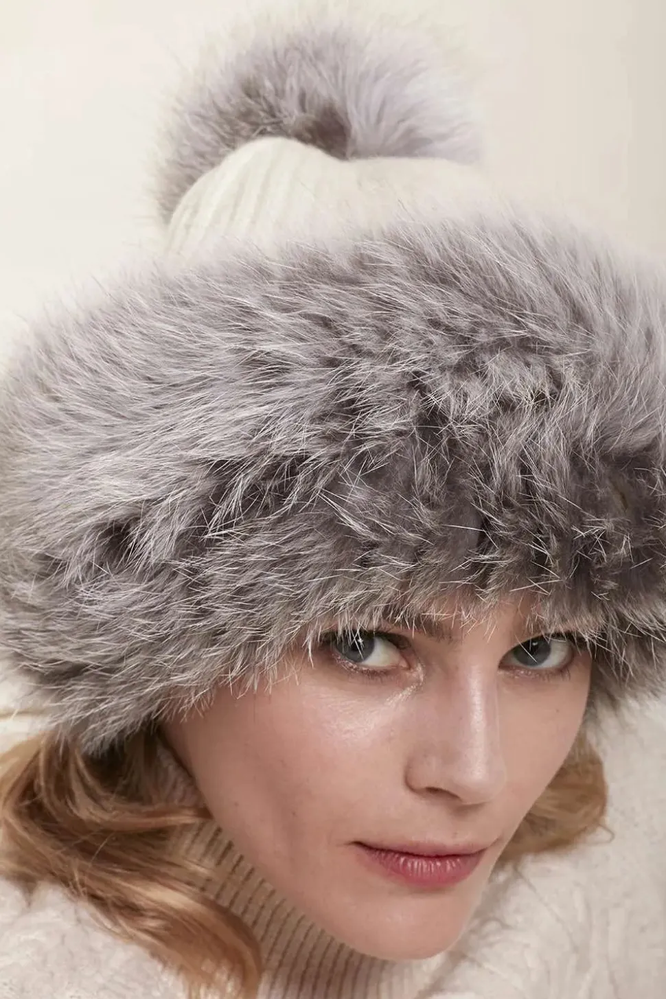 Fox and wool hat