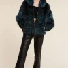 Fox fur jacket womens
