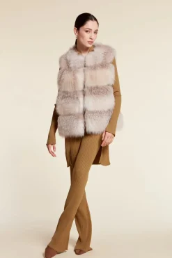 Fox fur vest
