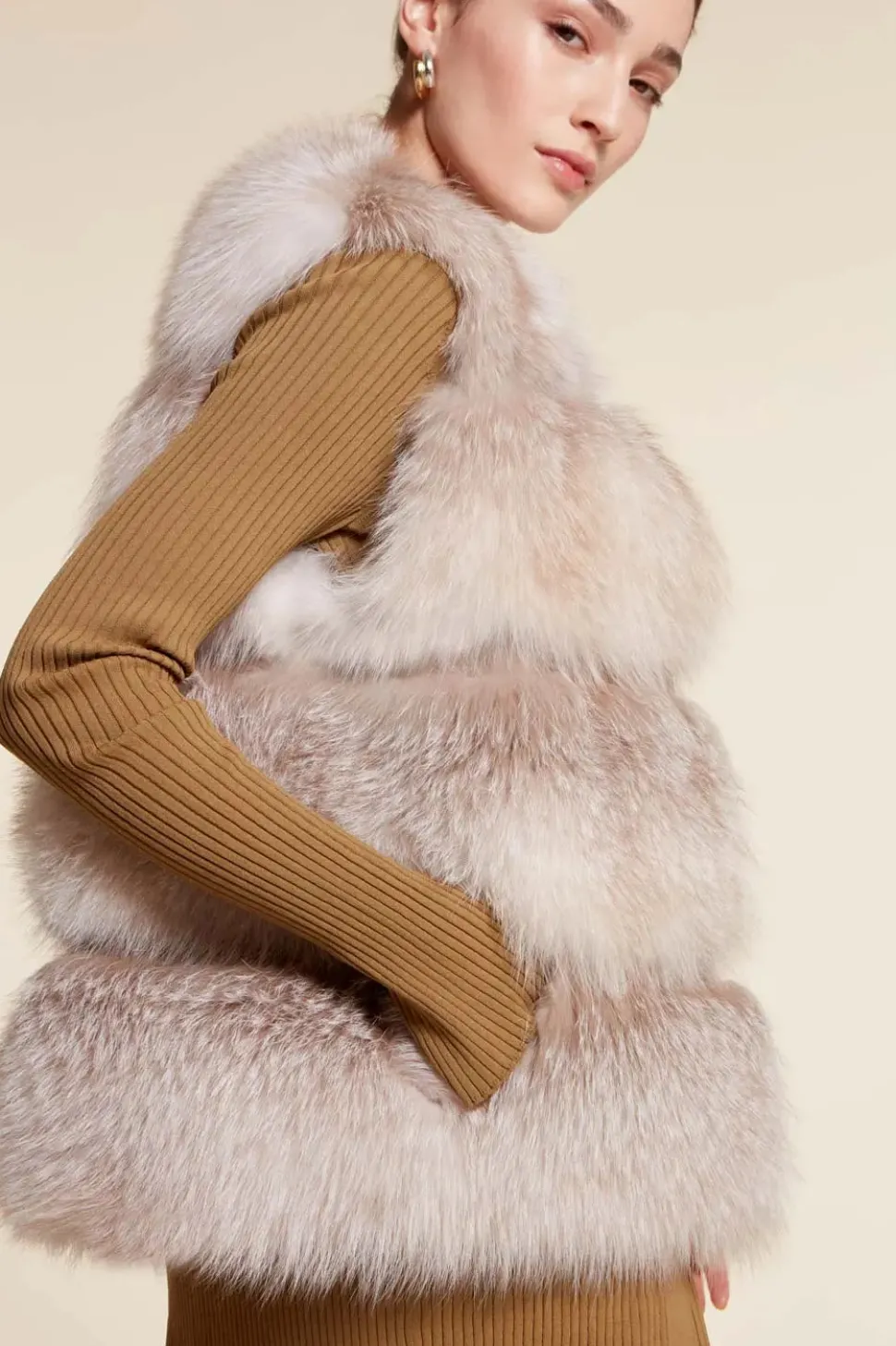 Fox fur vest