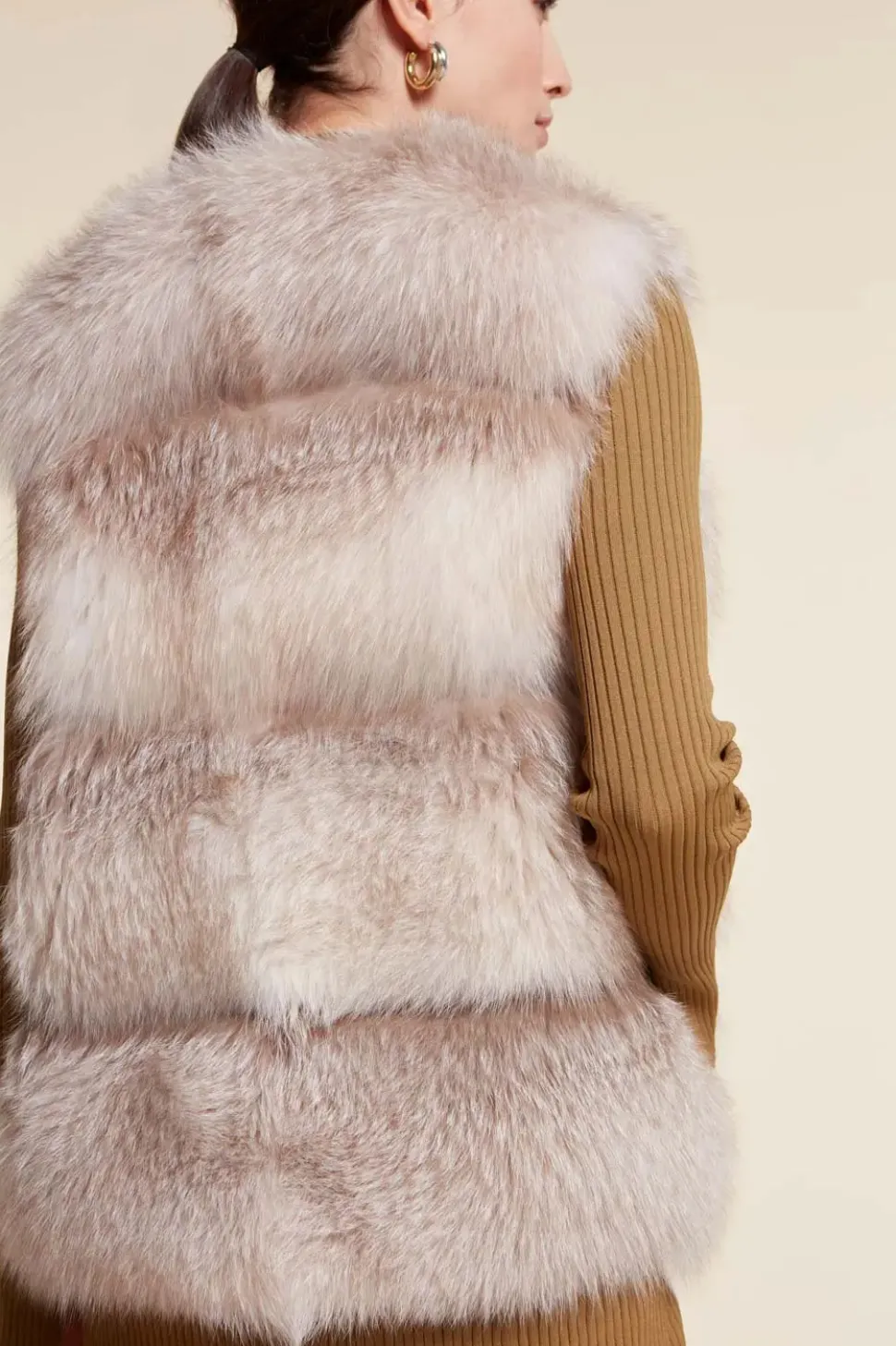 Fox fur vest