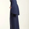 Fur collar coat