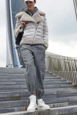 Fur down jacket