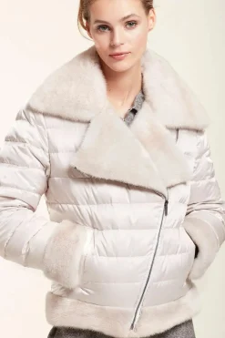 Fur down jacket