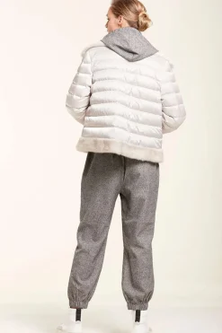 Fur down jacket