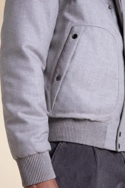 Fur lined bomber jacket mens