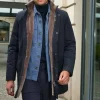 Fur lined coat mens