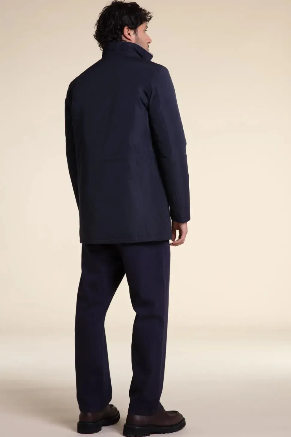Fur lined coat mens
