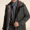 Fur lined parka mens