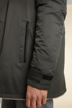 Fur lined parka mens