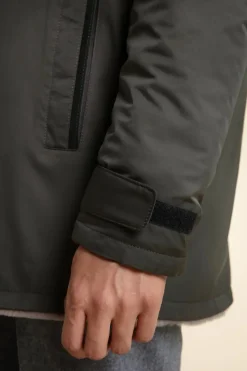 Fur lined parka mens