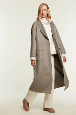 Grey cashmere coat