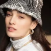 Grey mink hat