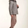 Hooded cashmere jacket