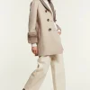 Jacket with mink collar and cuffs