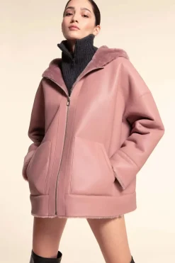 Ladies shearling jacket