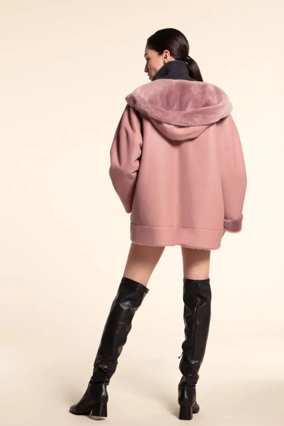 Ladies shearling jacket