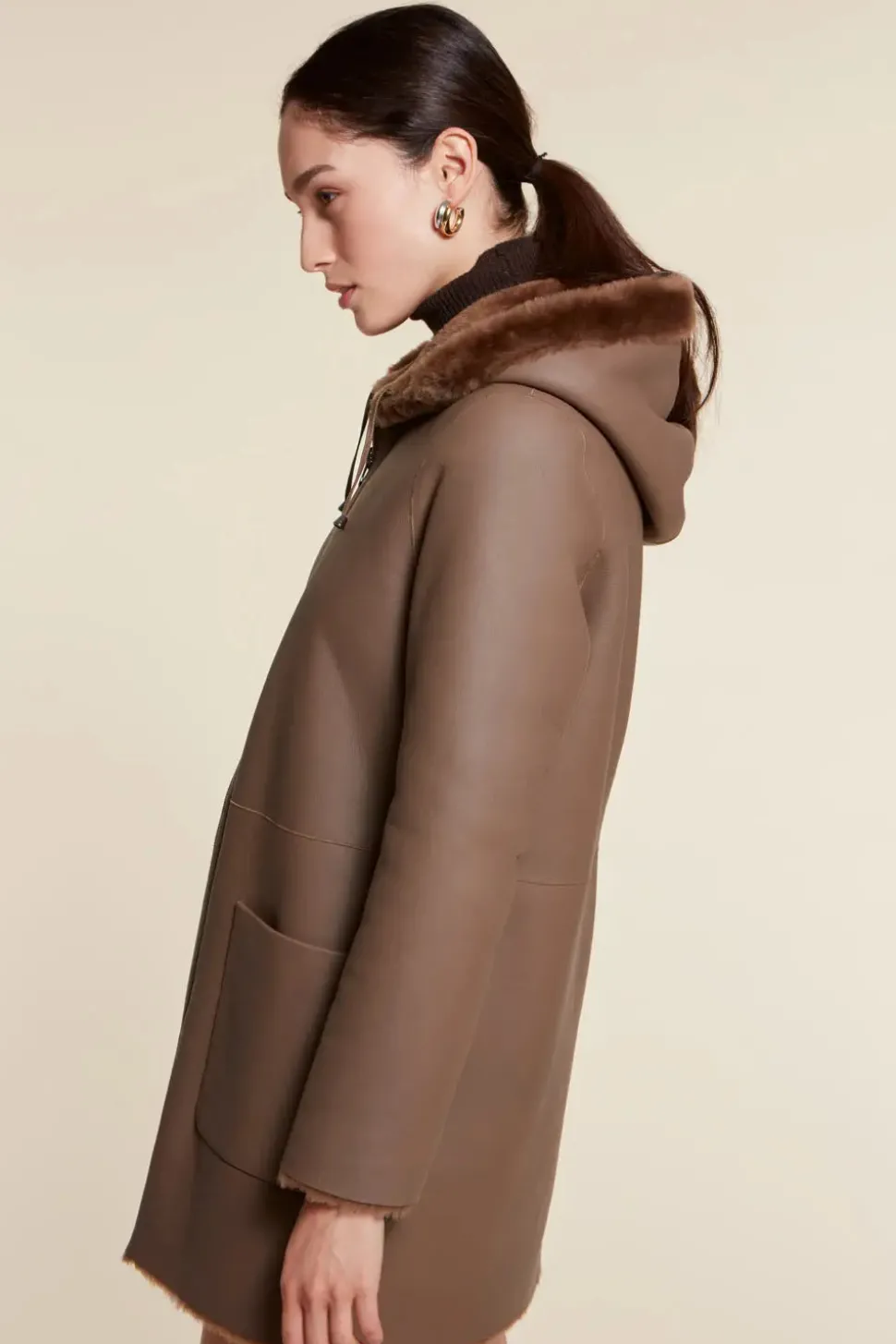 Ladies sheepskin coat