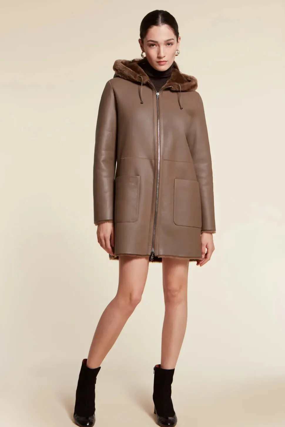 Ladies sheepskin coat