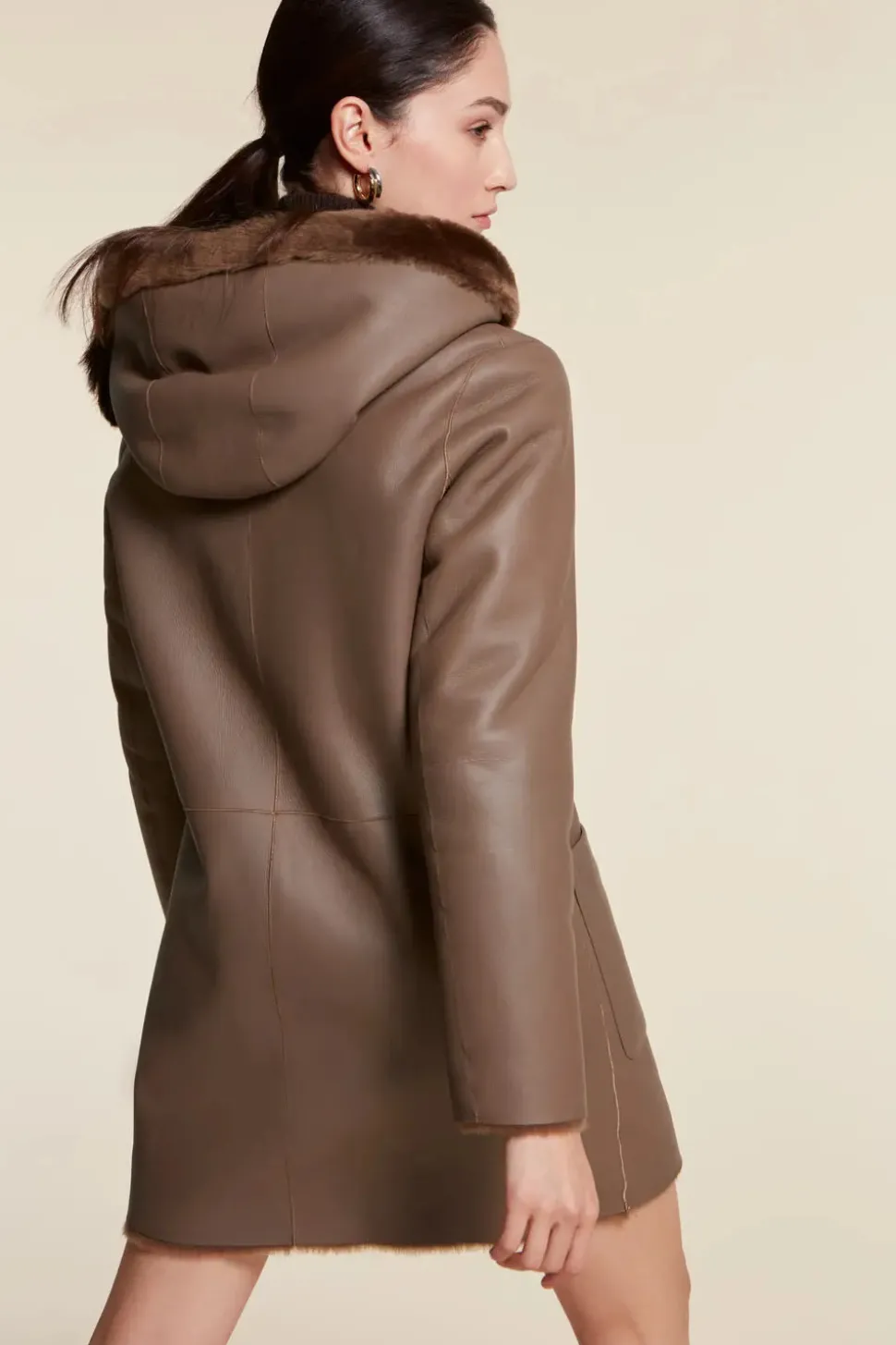 Ladies sheepskin coat