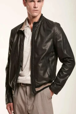 Leather jacket mens