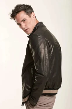 Leather jacket mens