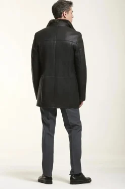 Long sheepskin jacket for men