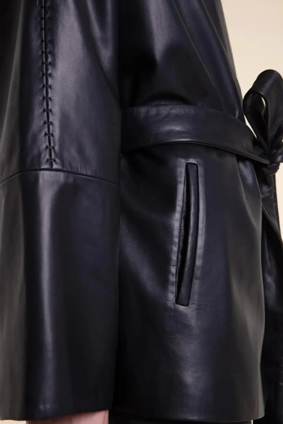 Luxury leather jacket womens