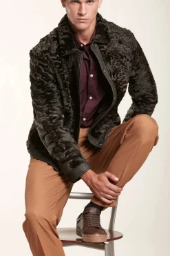 Men fur jacket
