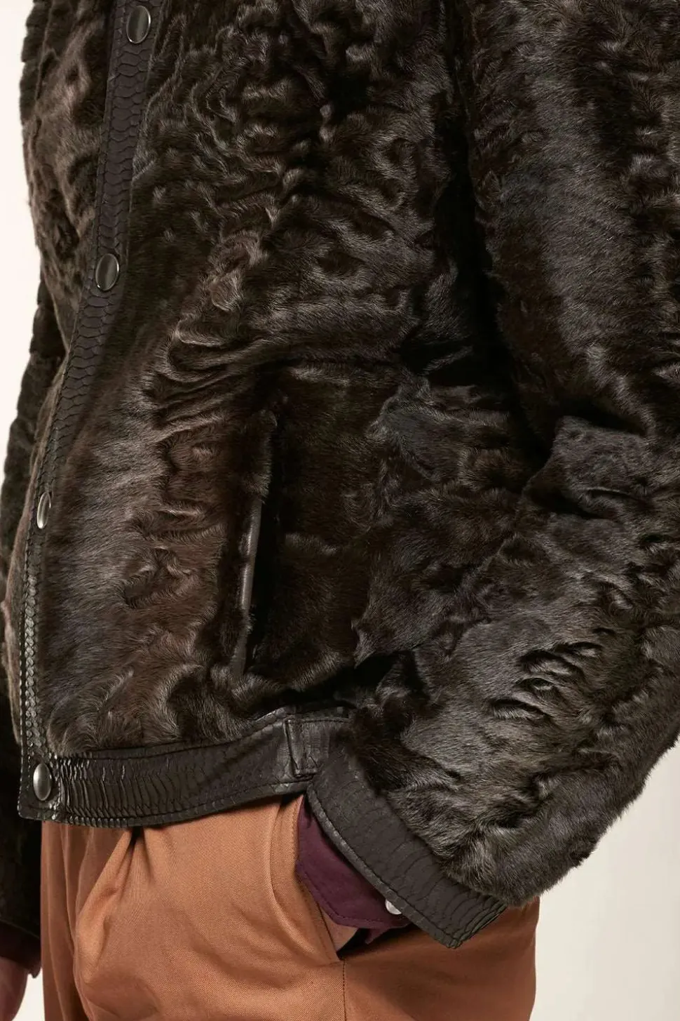 Men fur jacket