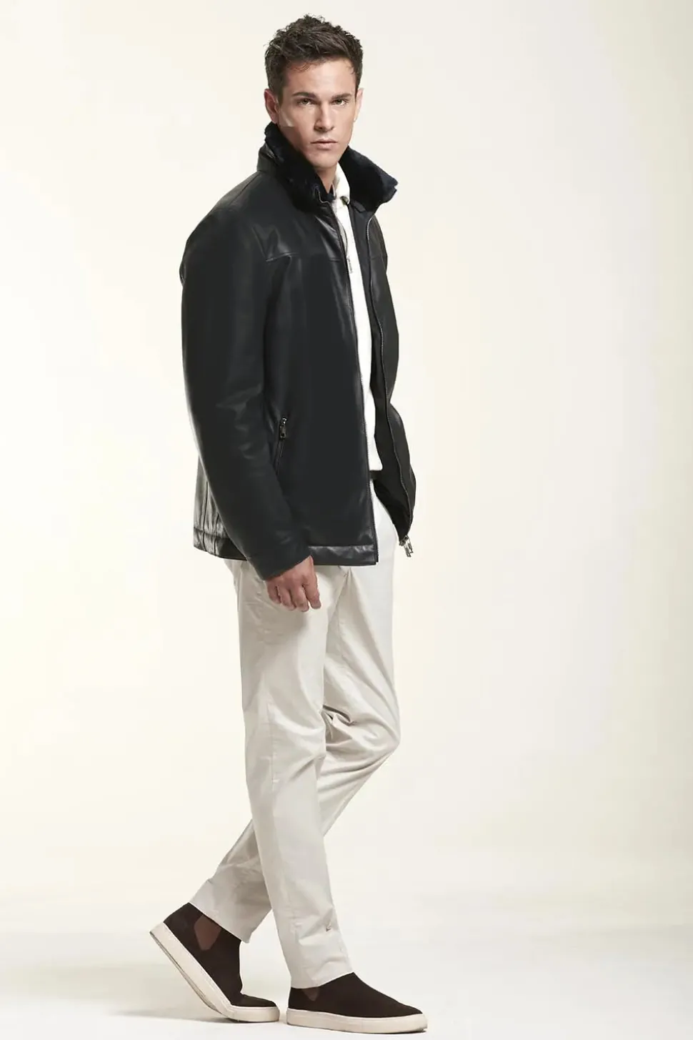Men leather jacket