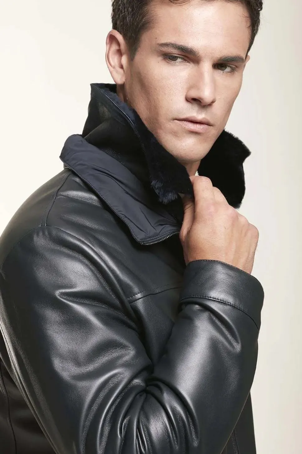 Men leather jacket