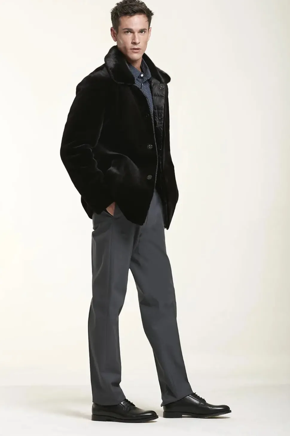 Men mink jacket